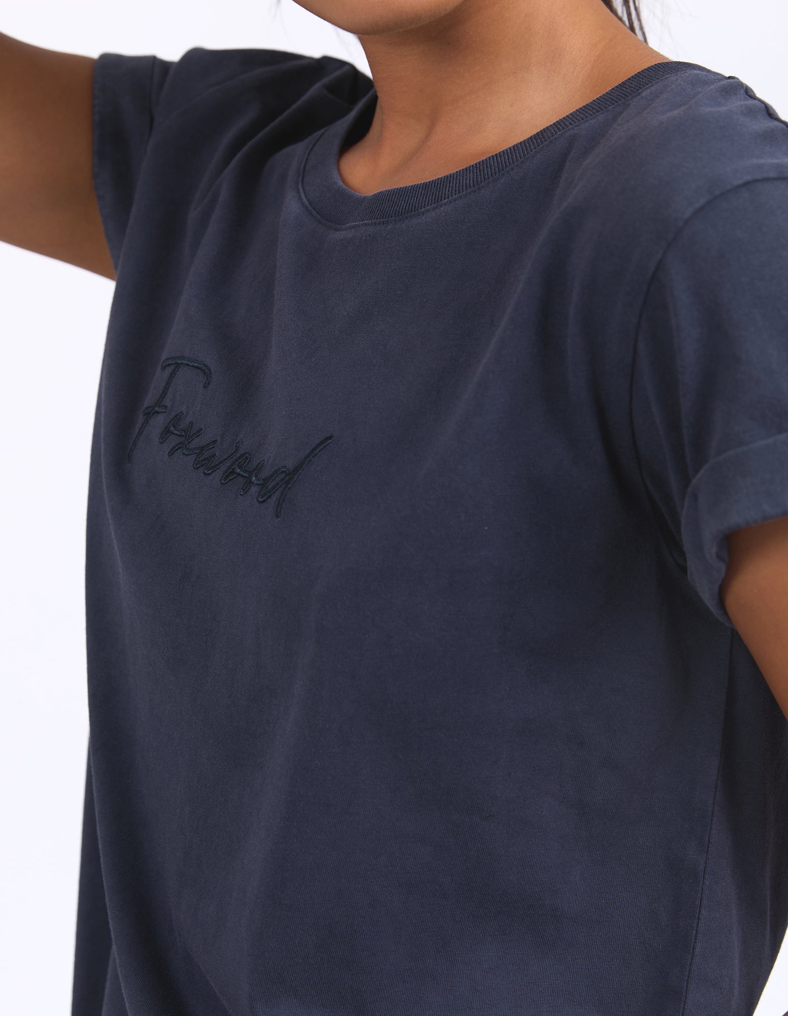 Collection of Foxwood Signature Tee - Navy in a gallery layout