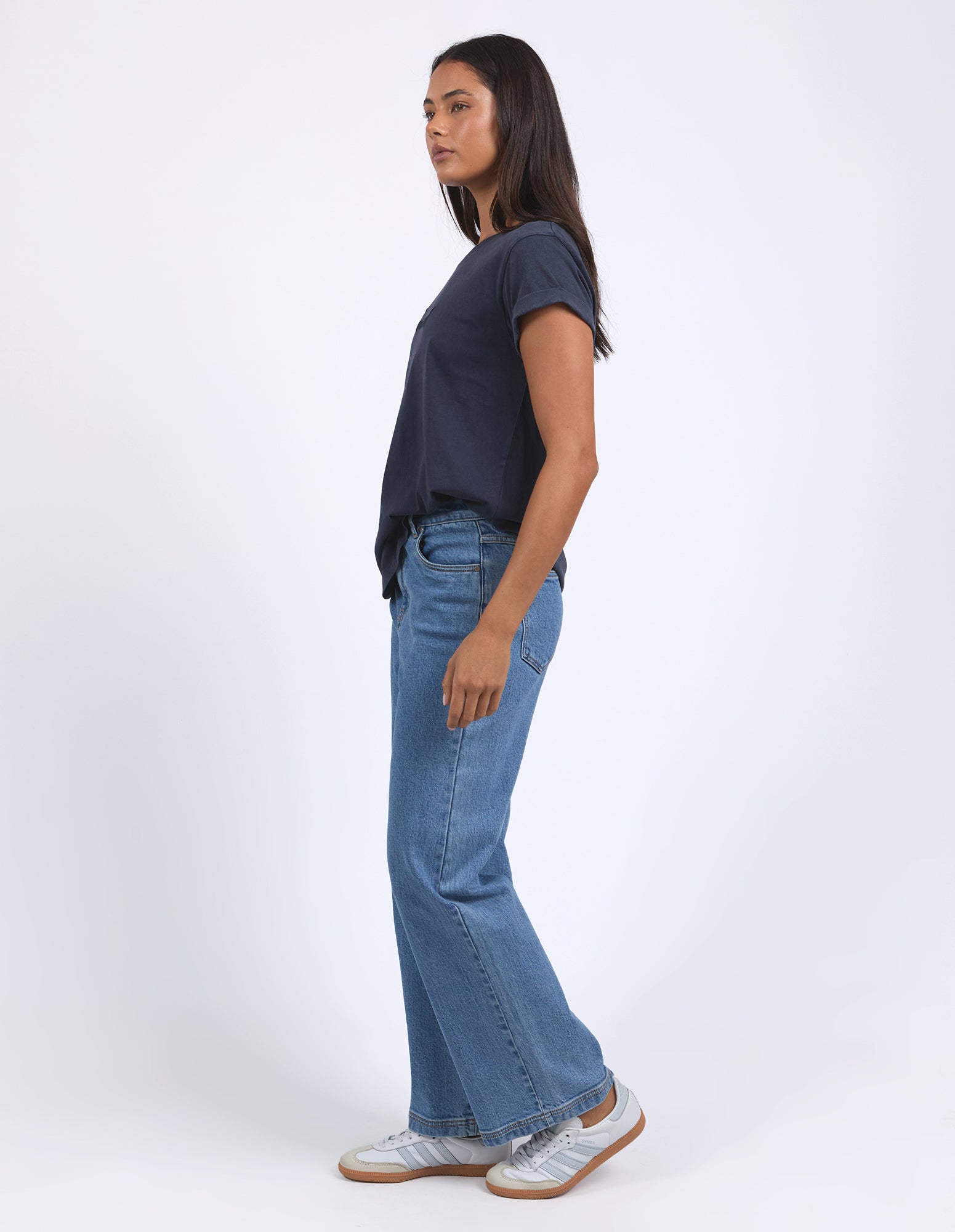 Collection of Foxwood Signature Tee - Navy in a gallery layout