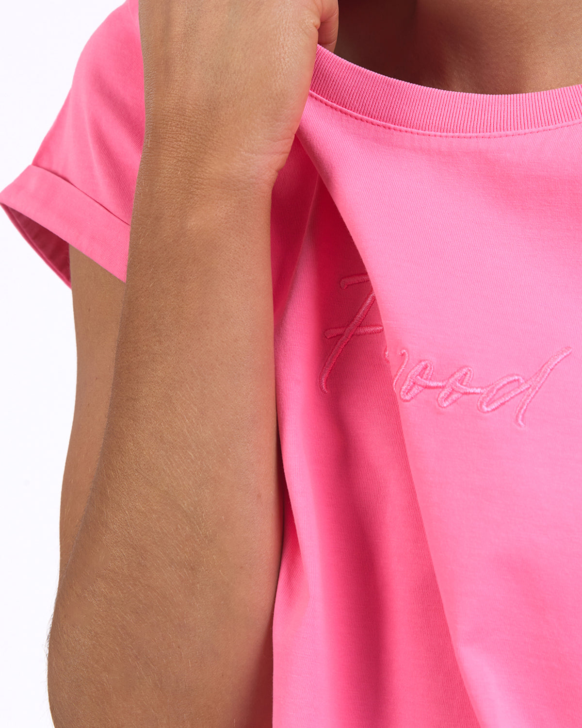 Foxwood Signature Tee - Neon Rose