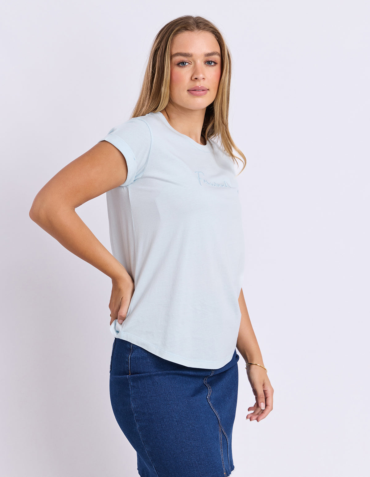 Foxwood Signature Tee - Cool Blue