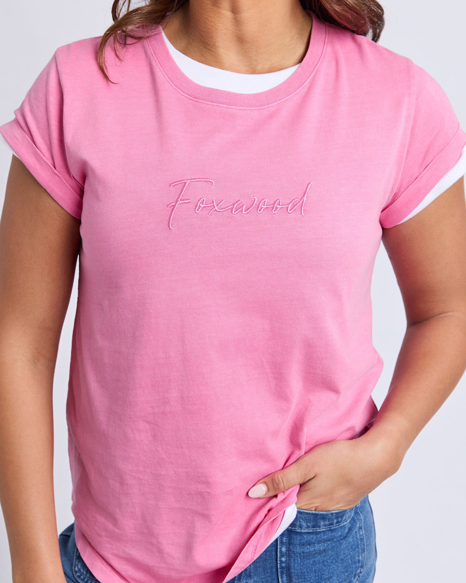 Image of Foxwood Signature Tee - Bubblegum Pink