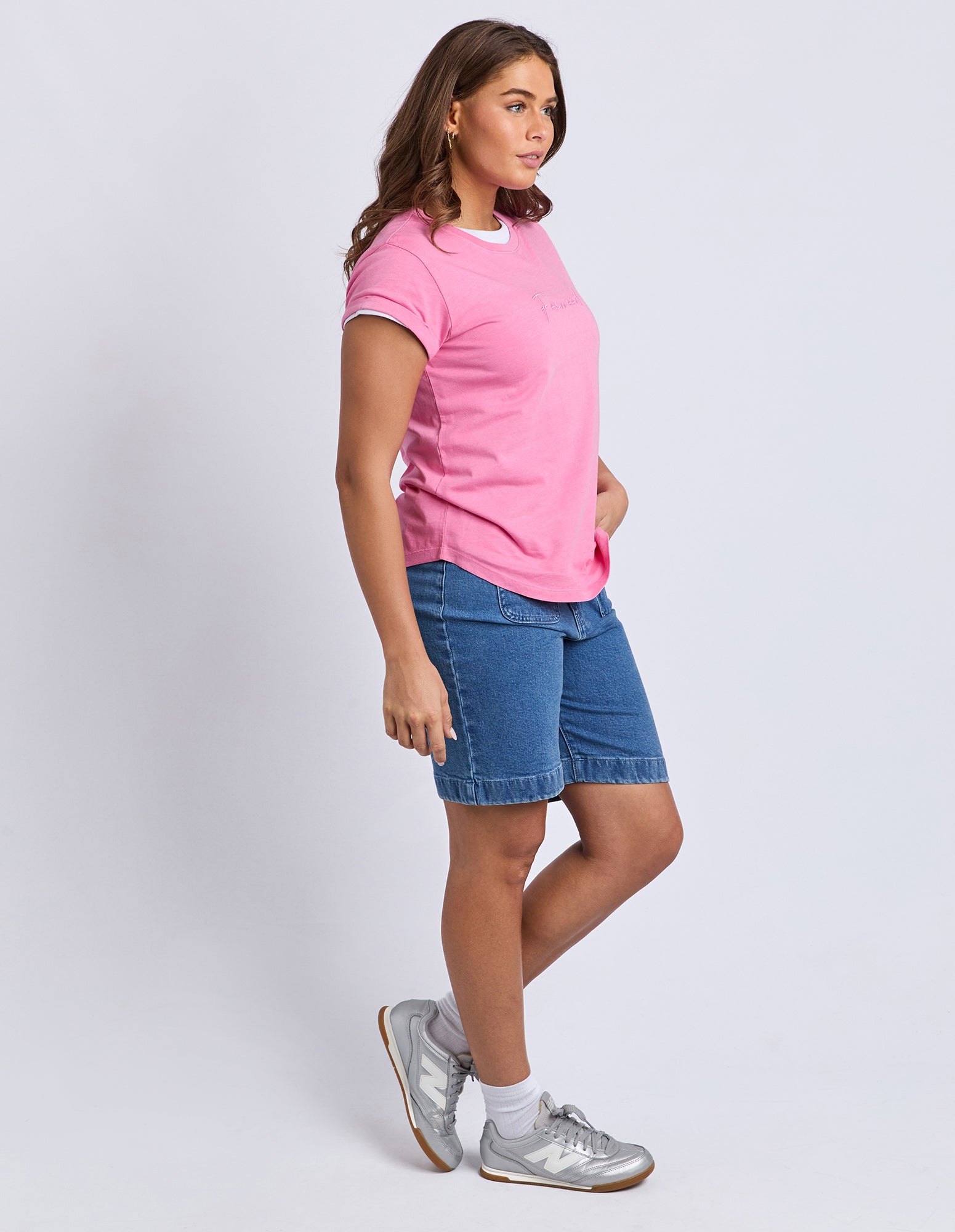 Image of Foxwood Signature Tee - Bubblegum Pink