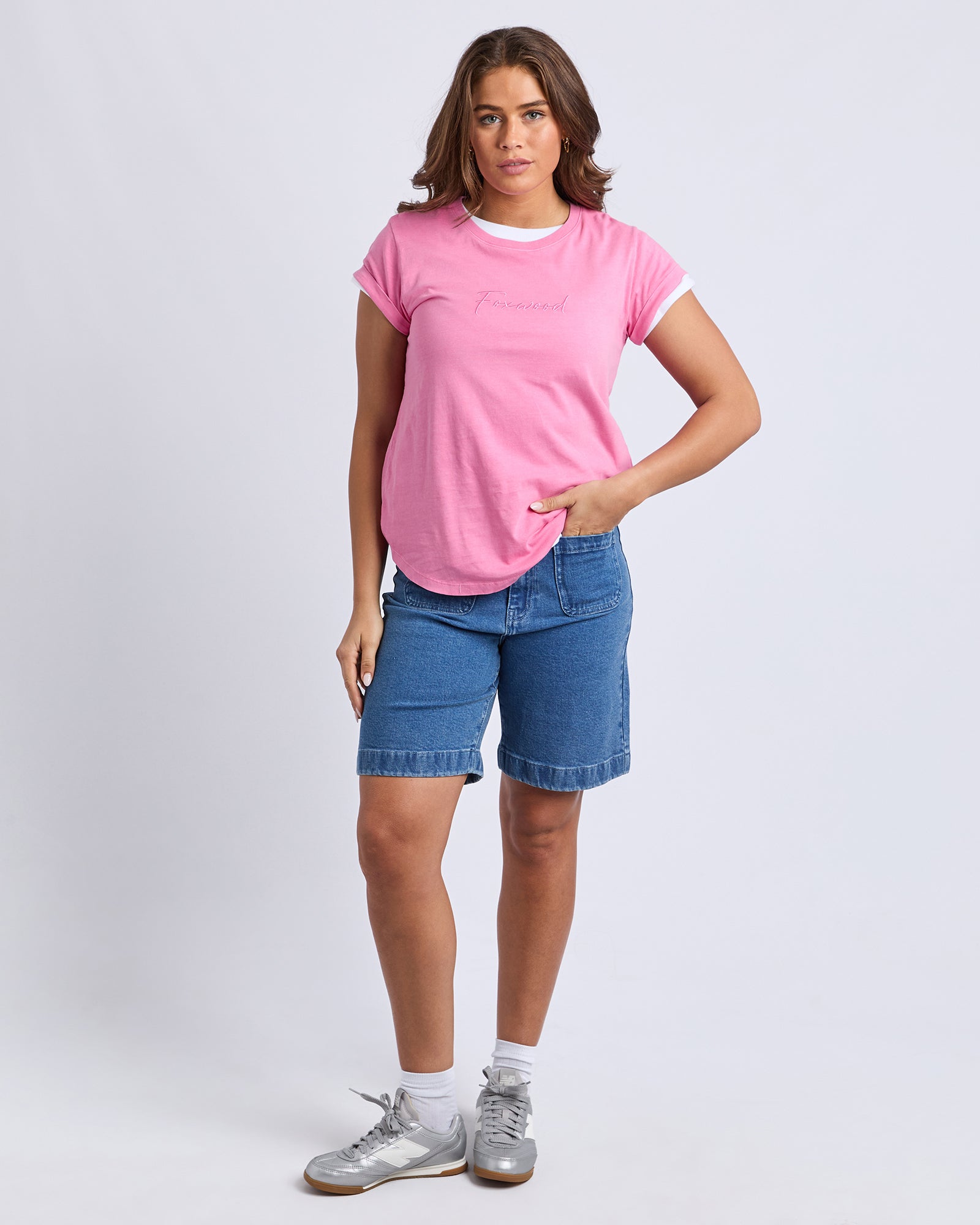 Image of Foxwood Signature Tee - Bubblegum Pink