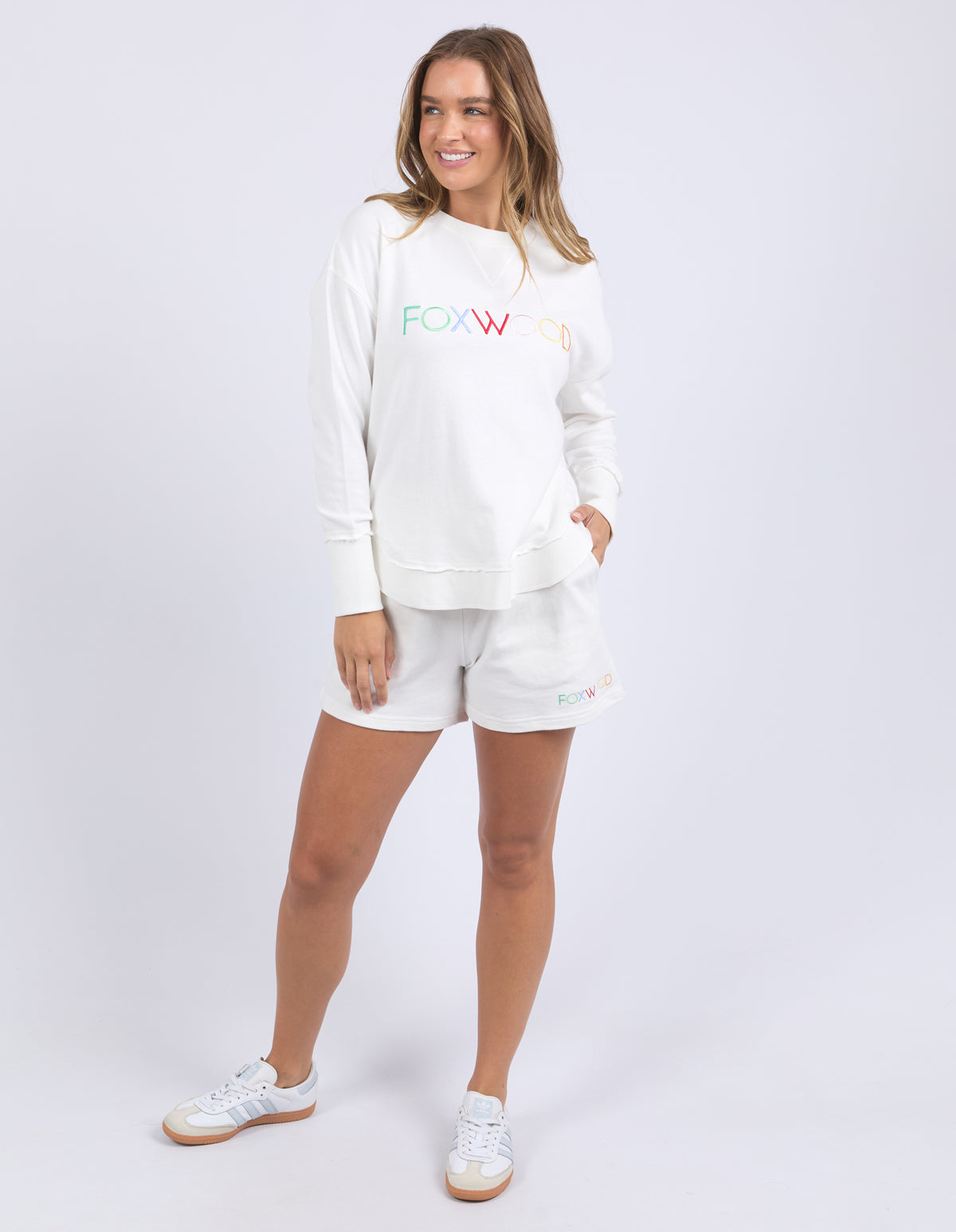 Foxwood Simplified Confetti Crew - Vintage White