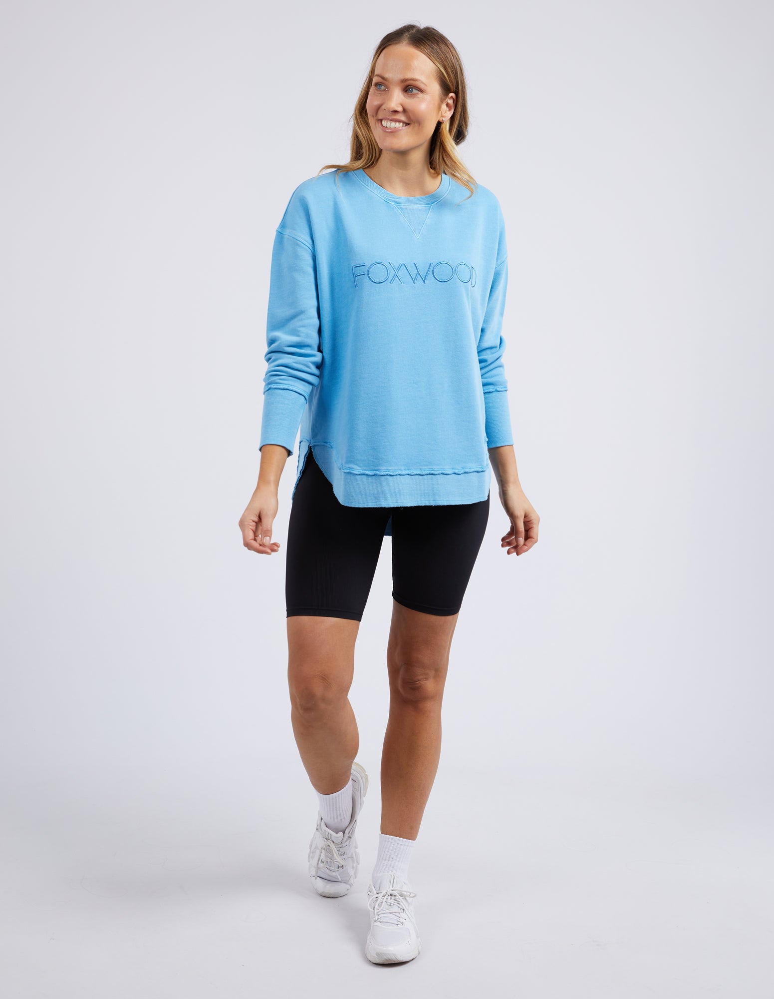 Collection of Foxwood Simplified Crew - Bright Blue in a gallery layout