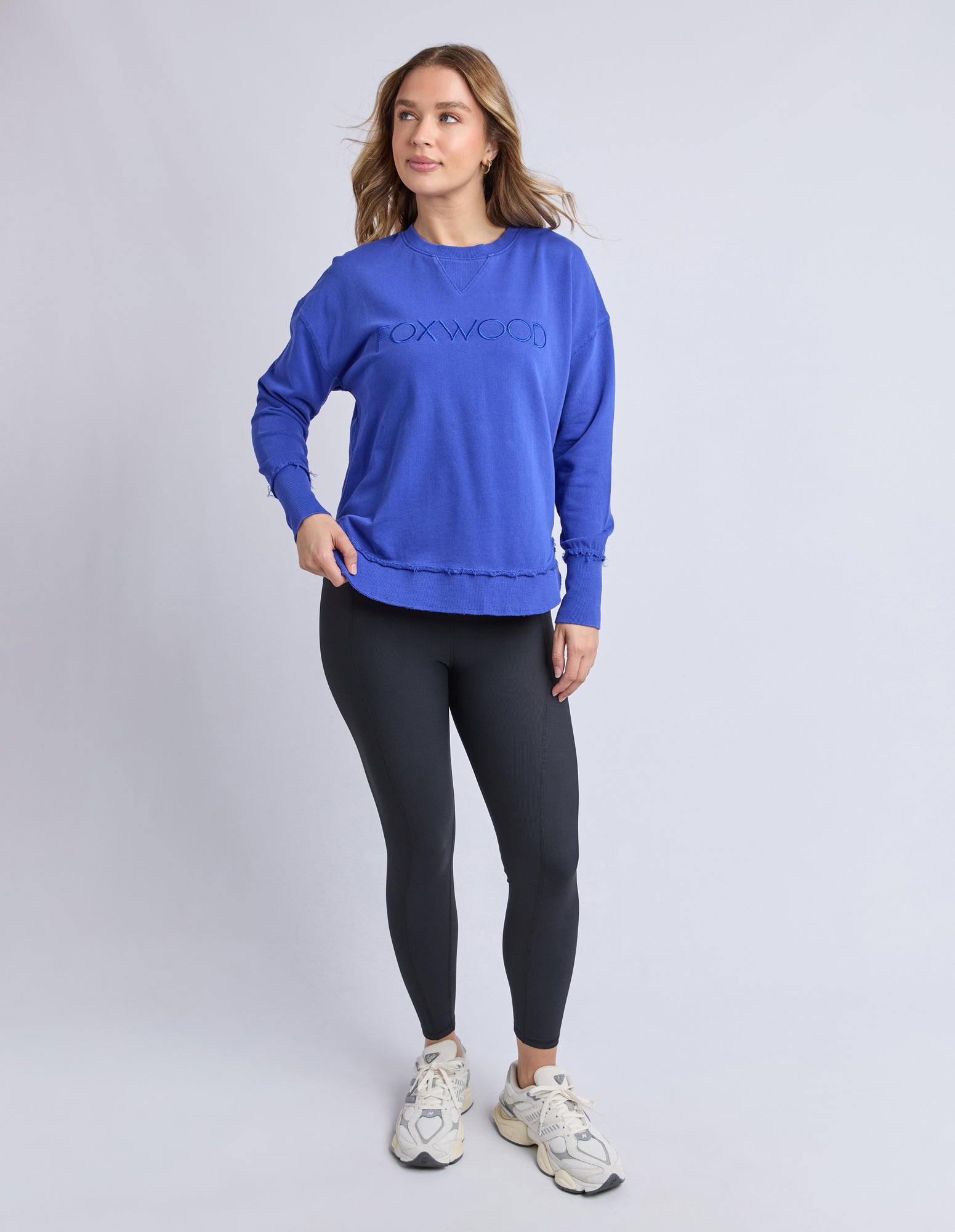 Image of Foxwood Simplified Crew - Dazzling Blue