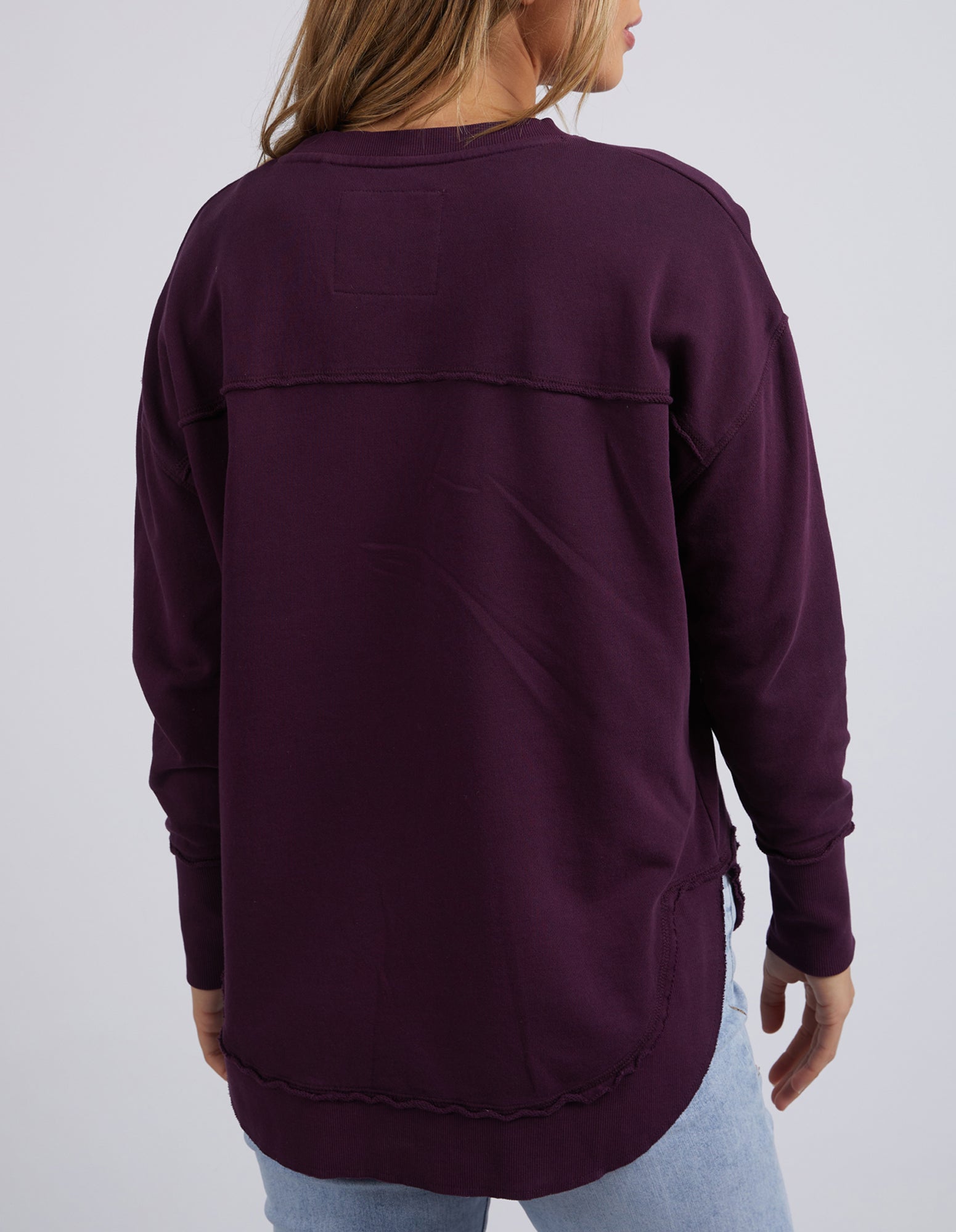 Collection of Foxwood Simplified Crew - Plum in a gallery layout