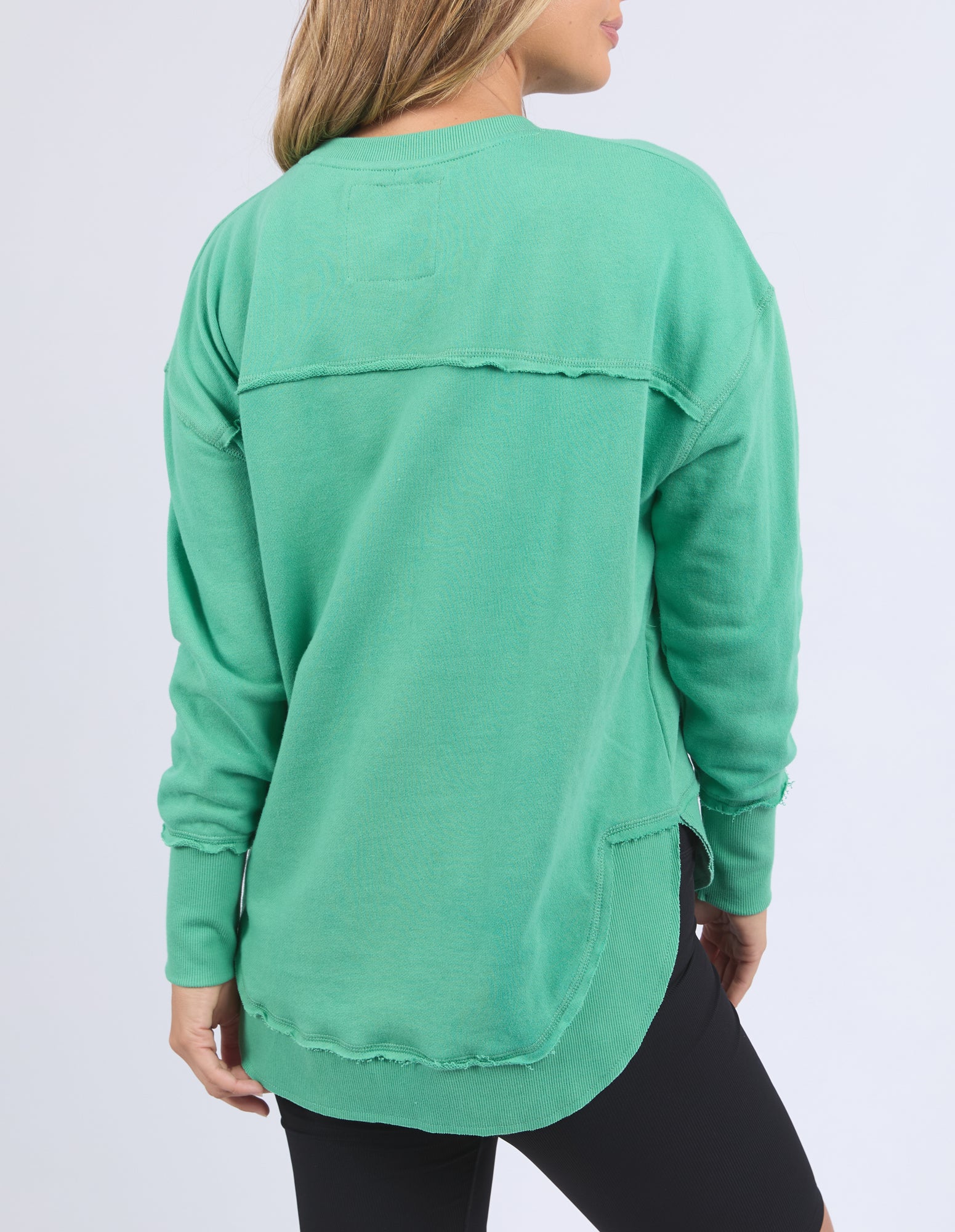 Image of Foxwood Simplified Tonal Crew - Green
