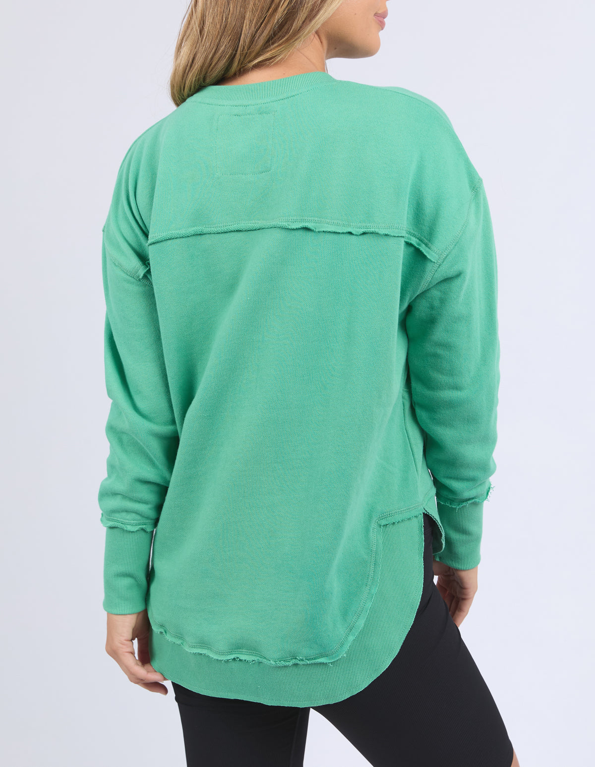 Foxwood Simplified Tonal Crew - Green
