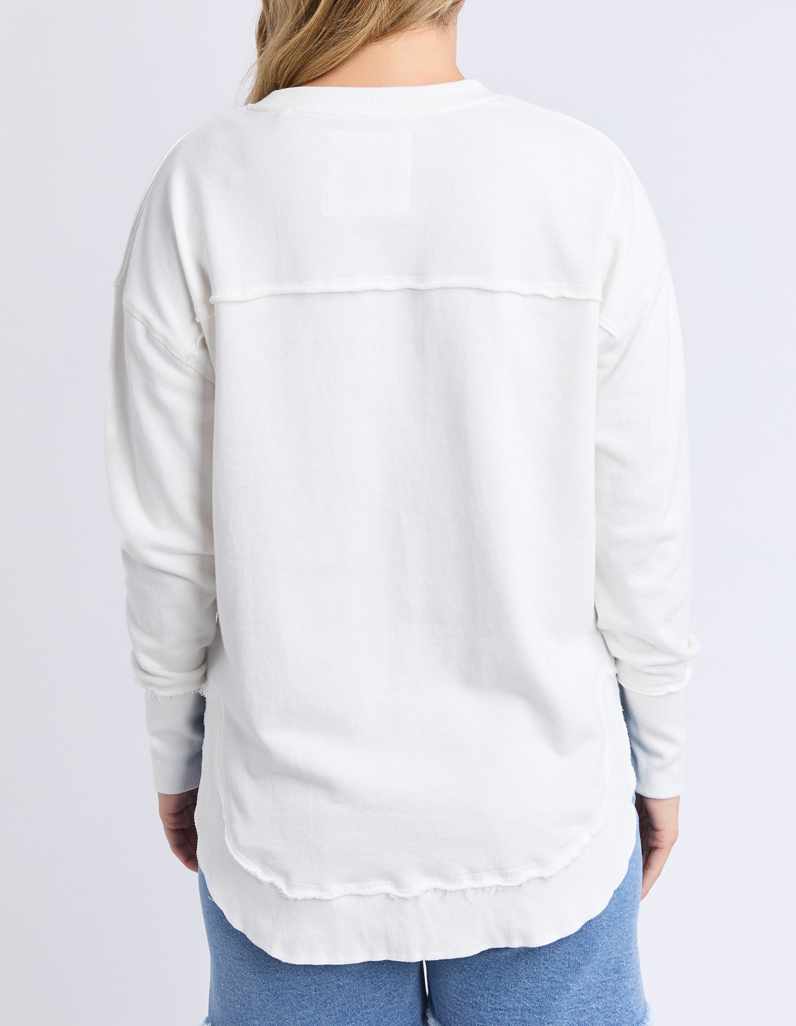 Foxwood Simplified Tonal Crew - Peach