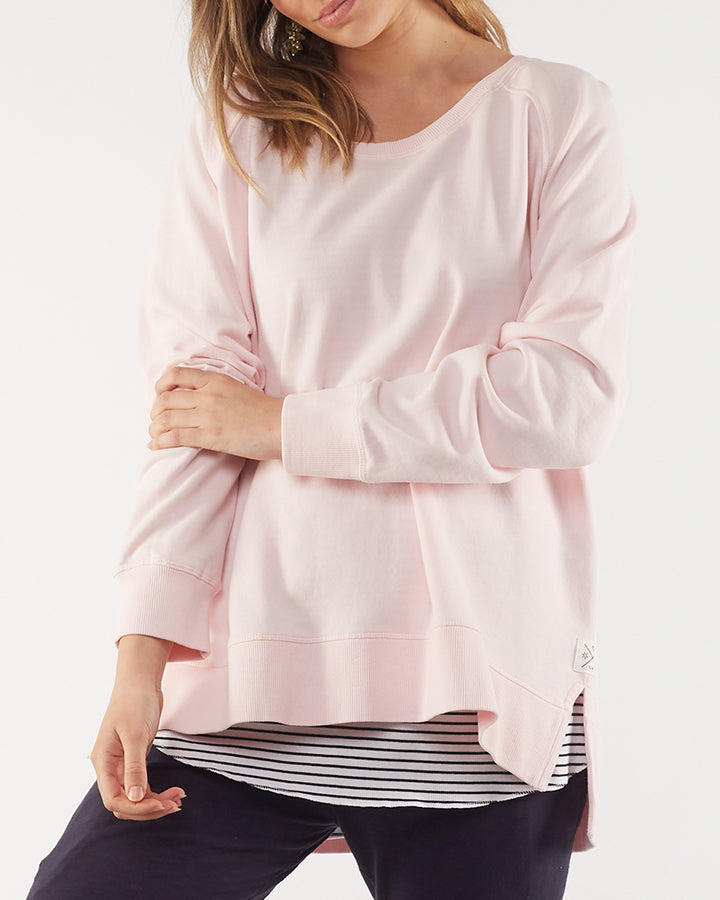 Image of Elm Fundamental Sydney Crew - Peony Pink