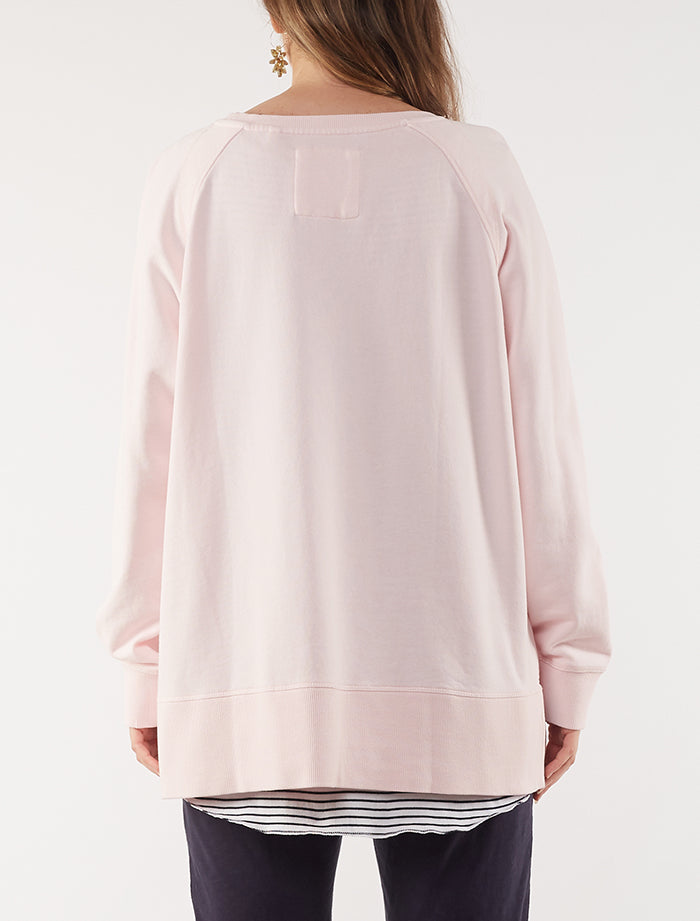 Image of Elm Fundamental Sydney Crew - Peony Pink