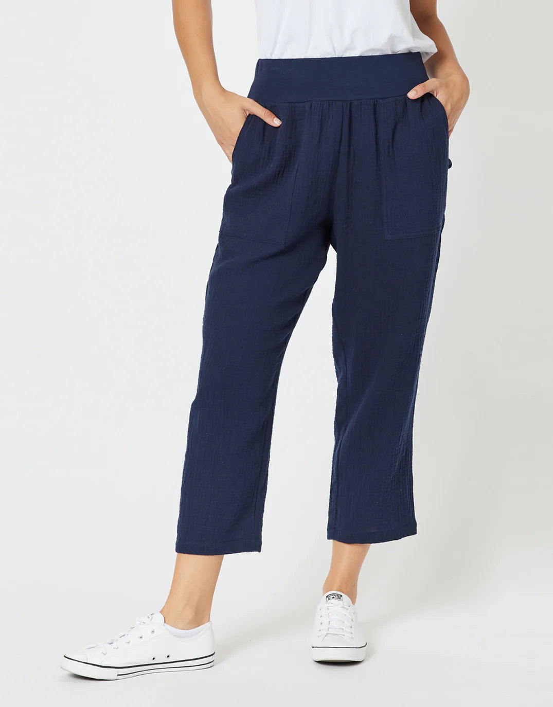 Collection of threadz-byron-cotton-7-8-pant-navy_3.jpg in a gallery layout