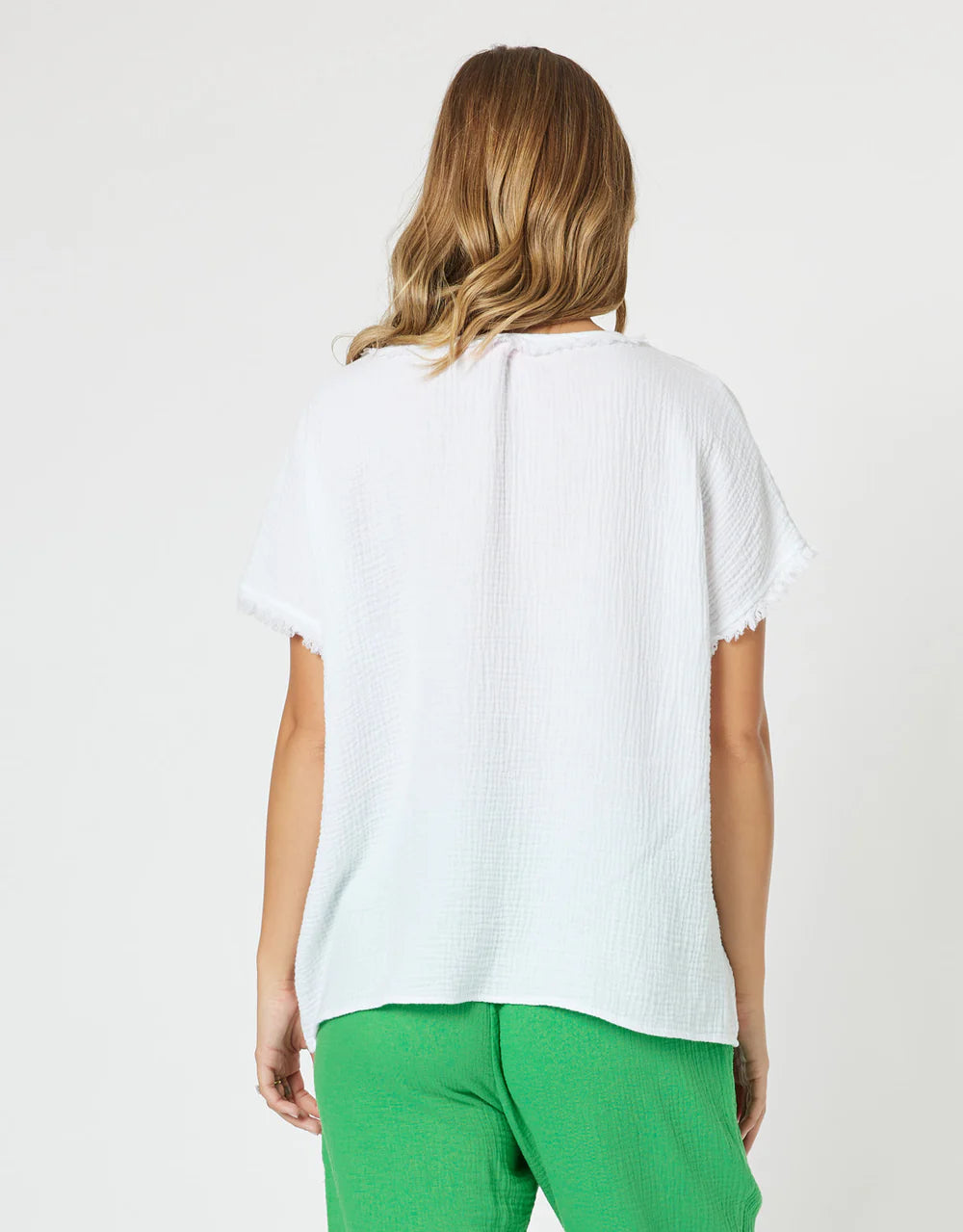 Collection of threadz-byron-cotton-v-neck-top-white_3_1000x.jpg in a gallery layout