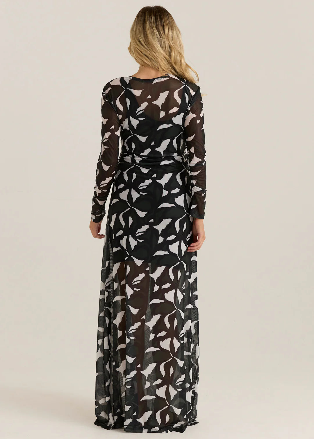 Sass Tarni Mesh Dress - Iris Abstract Print