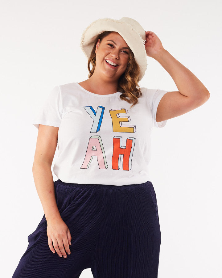 Elm Yeah Tee - White