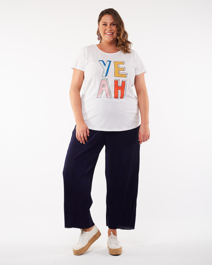 Elm Yeah Tee - White